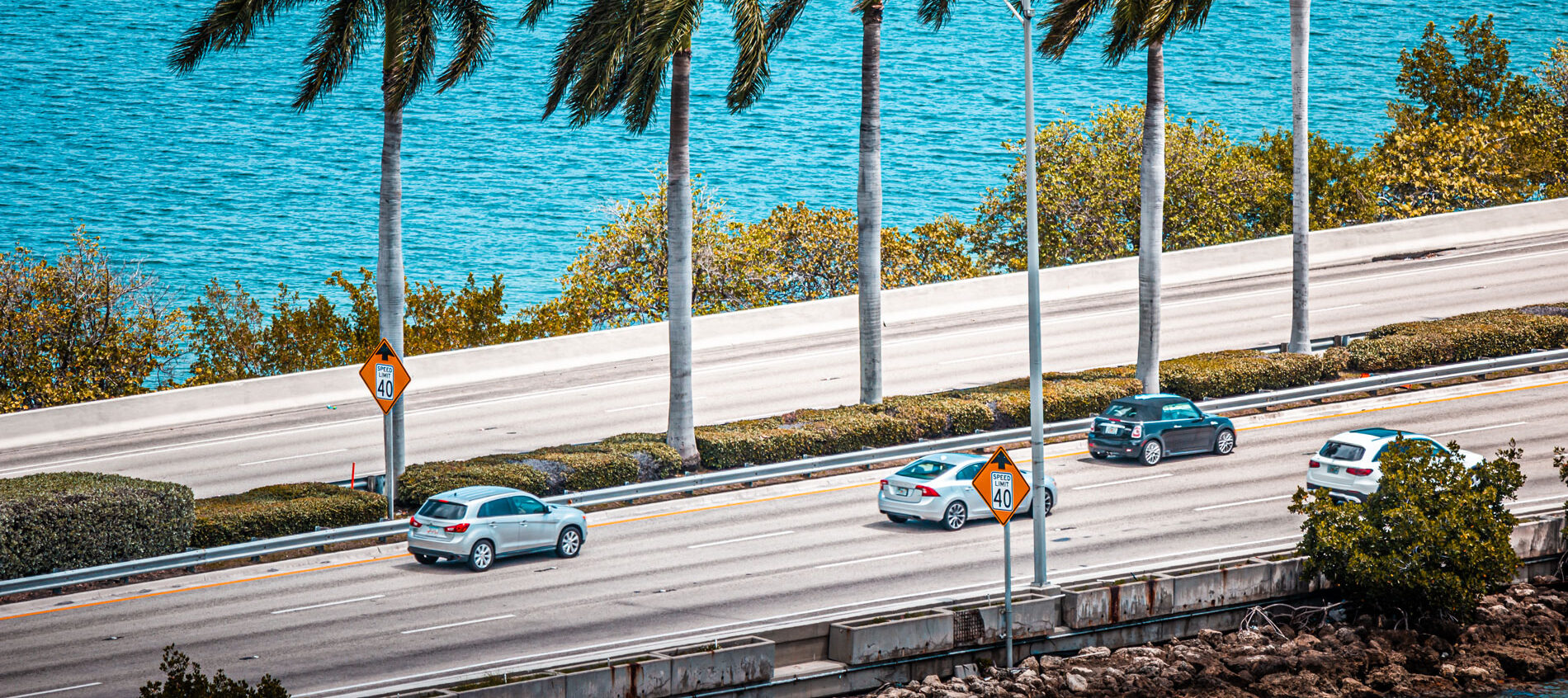 Driving the Causeway in St. Petersburg